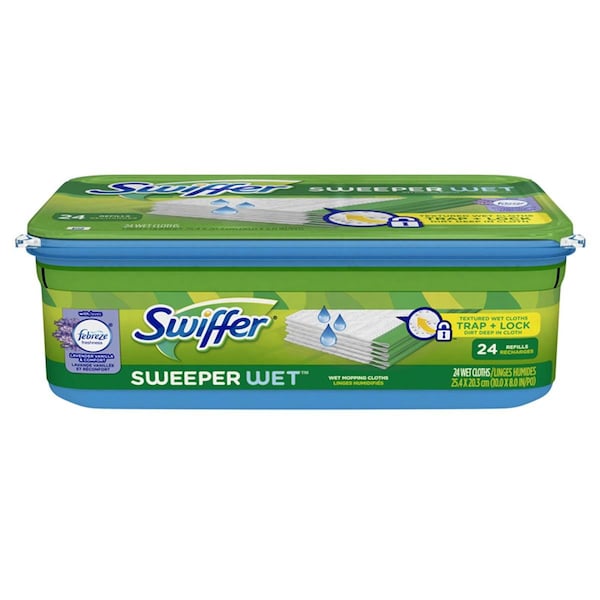 Swiffer 8 x 10 in. Wet Cloth Mop Refill, PK24 1000591 - main